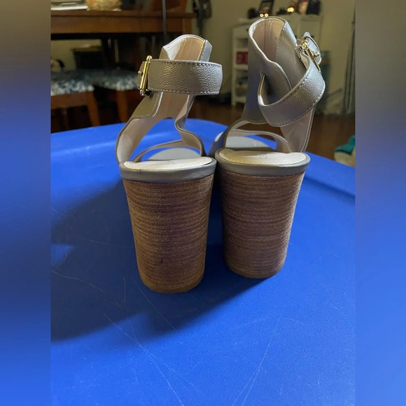 Cole Haan Kathlyn Bootie II W05352 Open Toe Block Heels 10.5 Grey - Picture 4 of 8